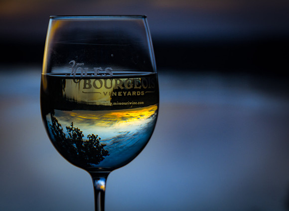 Wine Glass at Missouri River